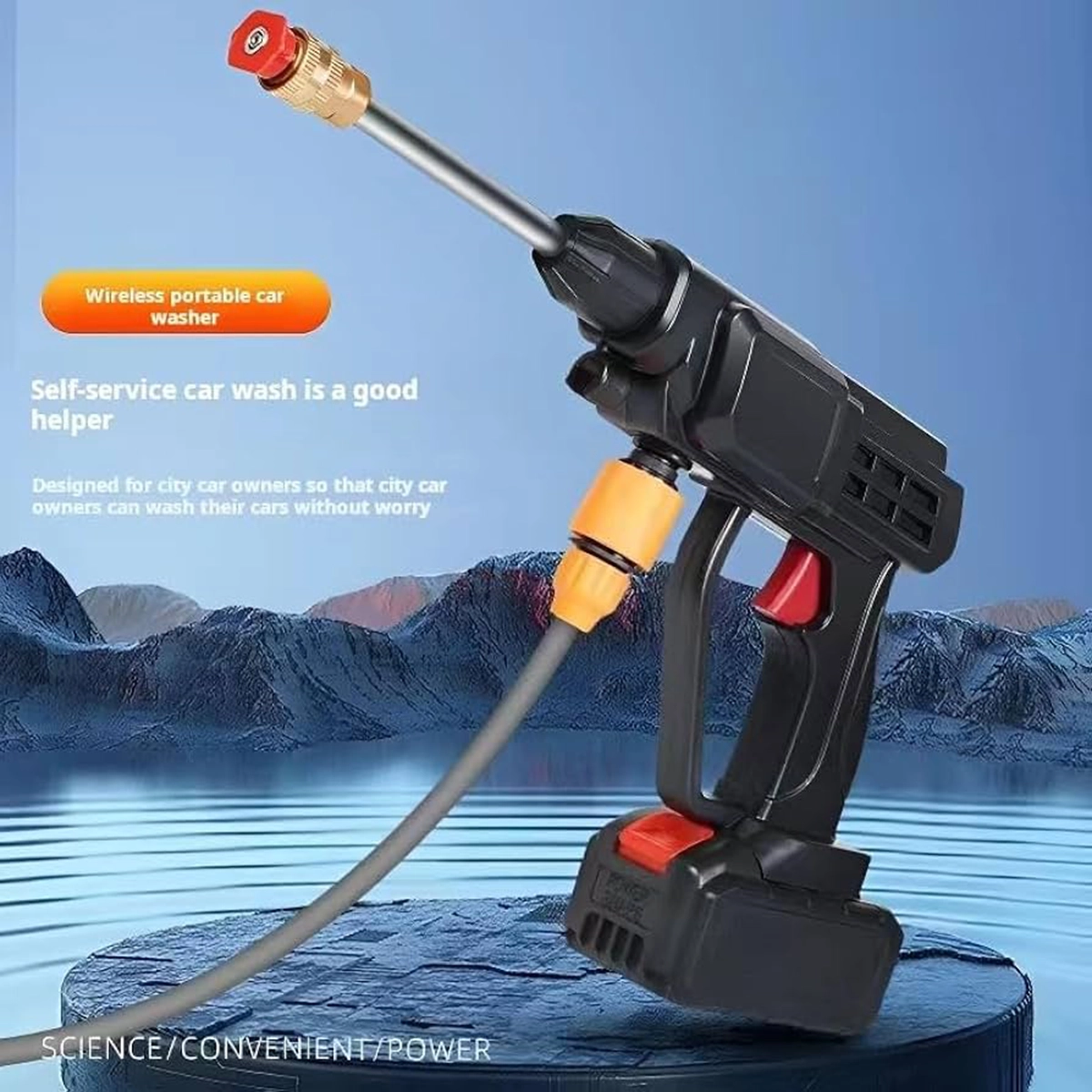 کارواش شارژی حرفه ای Cleaning Gun