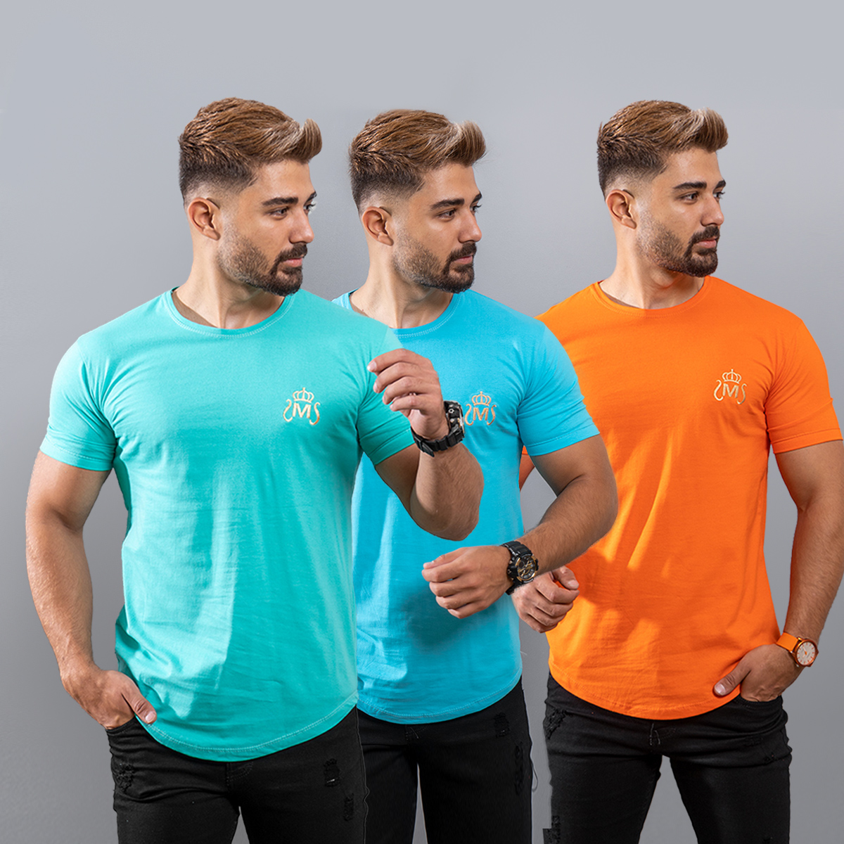 تیشرت مردانه نارنجی مدل Arat